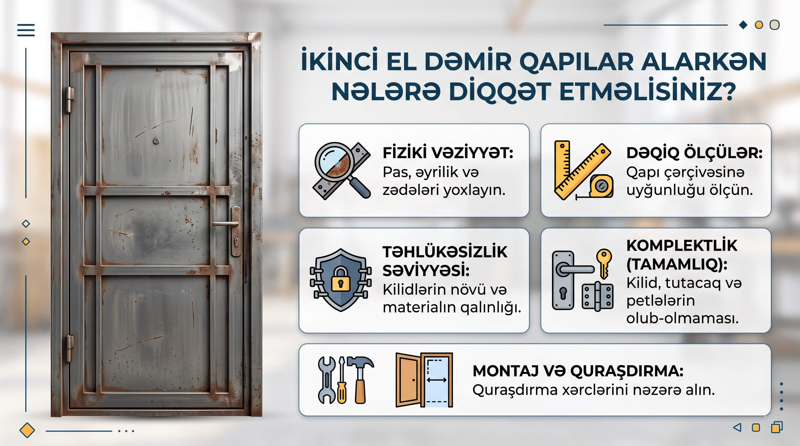 İkinci El Demir Qapilar - Sərfəli Qapı Seçimidirmi?